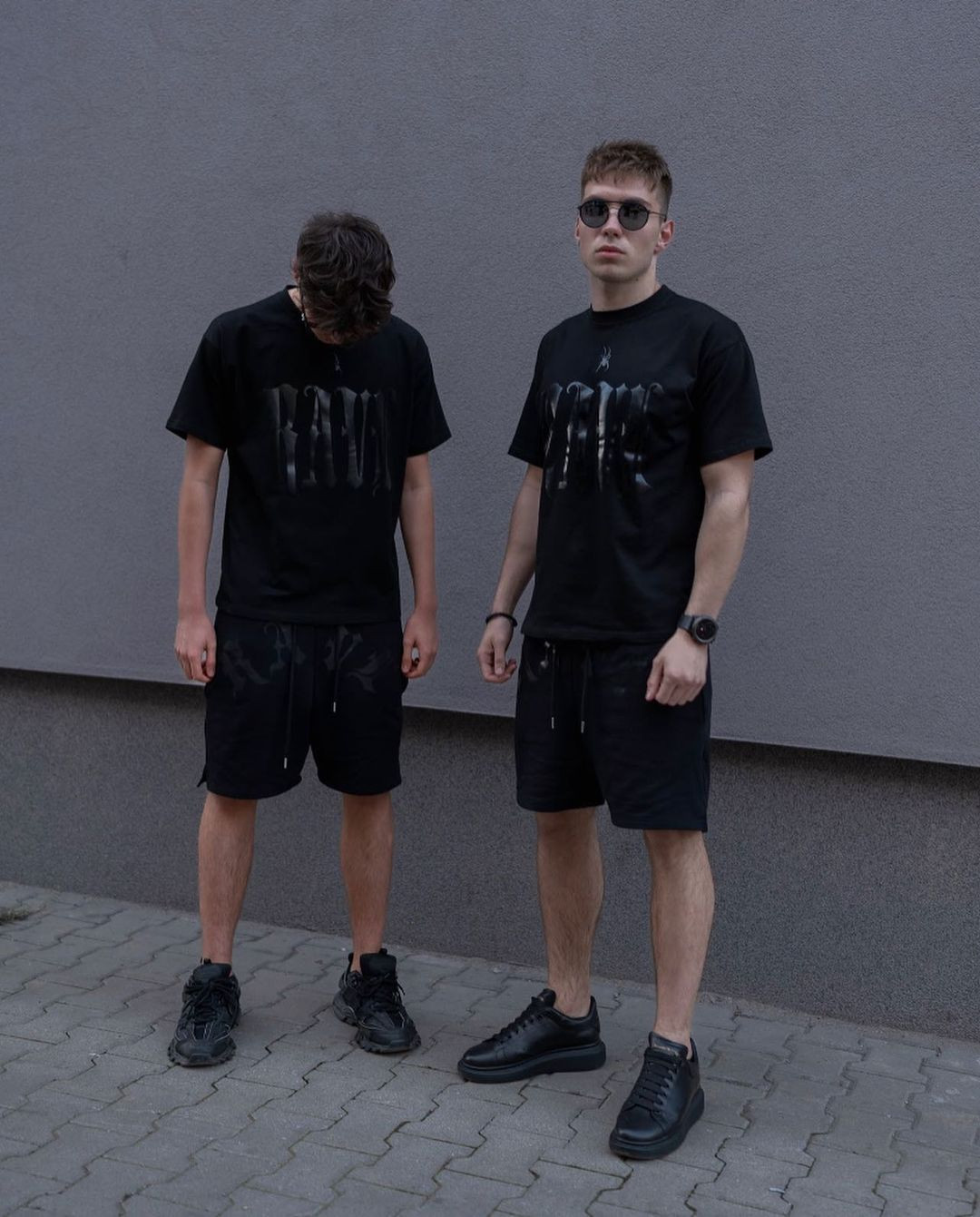 ''SPYDER'' BLACK SHORTS