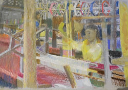 Silk Weavers, Chonnabot Village, Thailand
