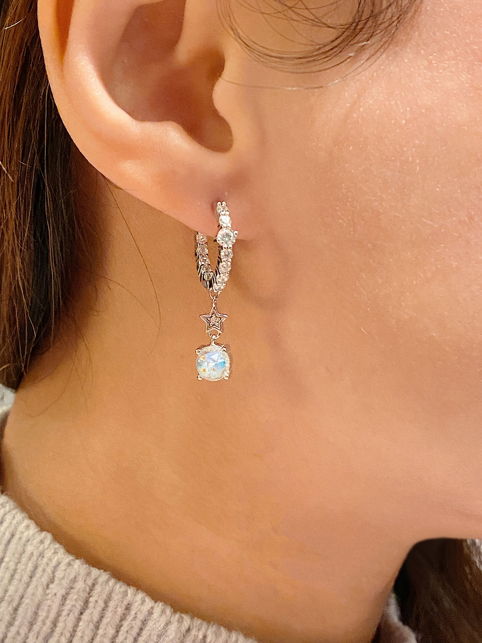 Thumbnail: The Starry Night Hoop Earrings