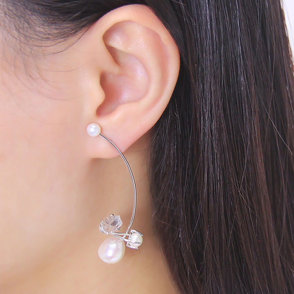 Thumbnail: Pearl of you- Drop Earrings