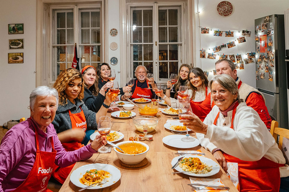Cooking class local appartment in Budapest