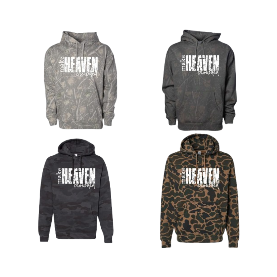 Make Heaven Crowded Camo Hooded Sweatshirt