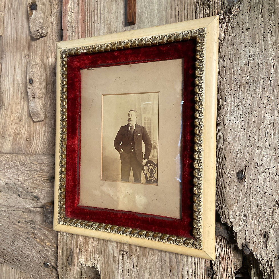 Thumbnail: Pair of Late Victorian Red Velvet Photo Frames