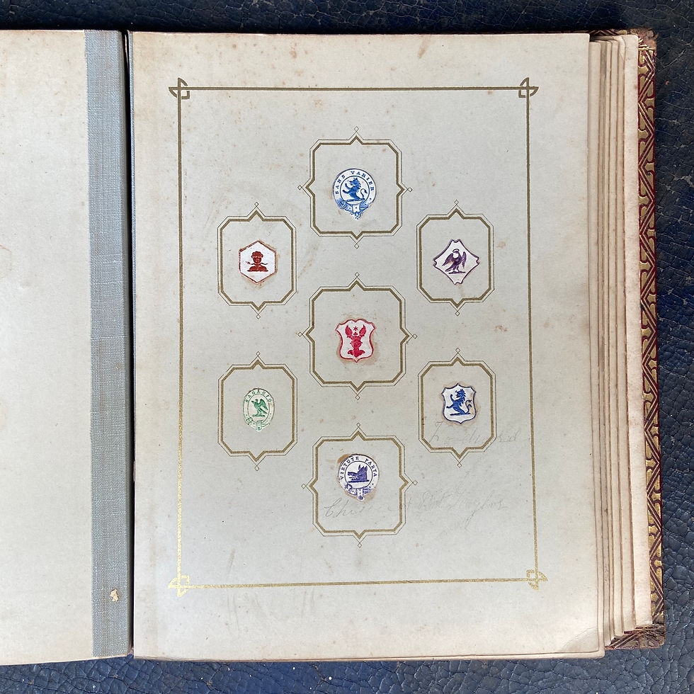Thumbnail: Arms Crests & Monograms Album - Late 19C