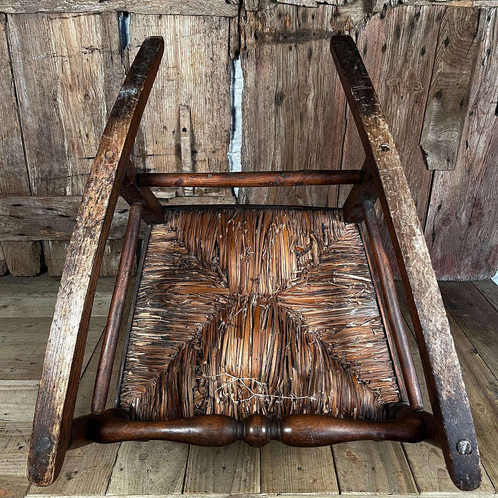 Thumbnail: Lancashire Winged Rocking Chair - Early 19C