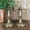 Thumbnail: Georgian Brass Candlesticks