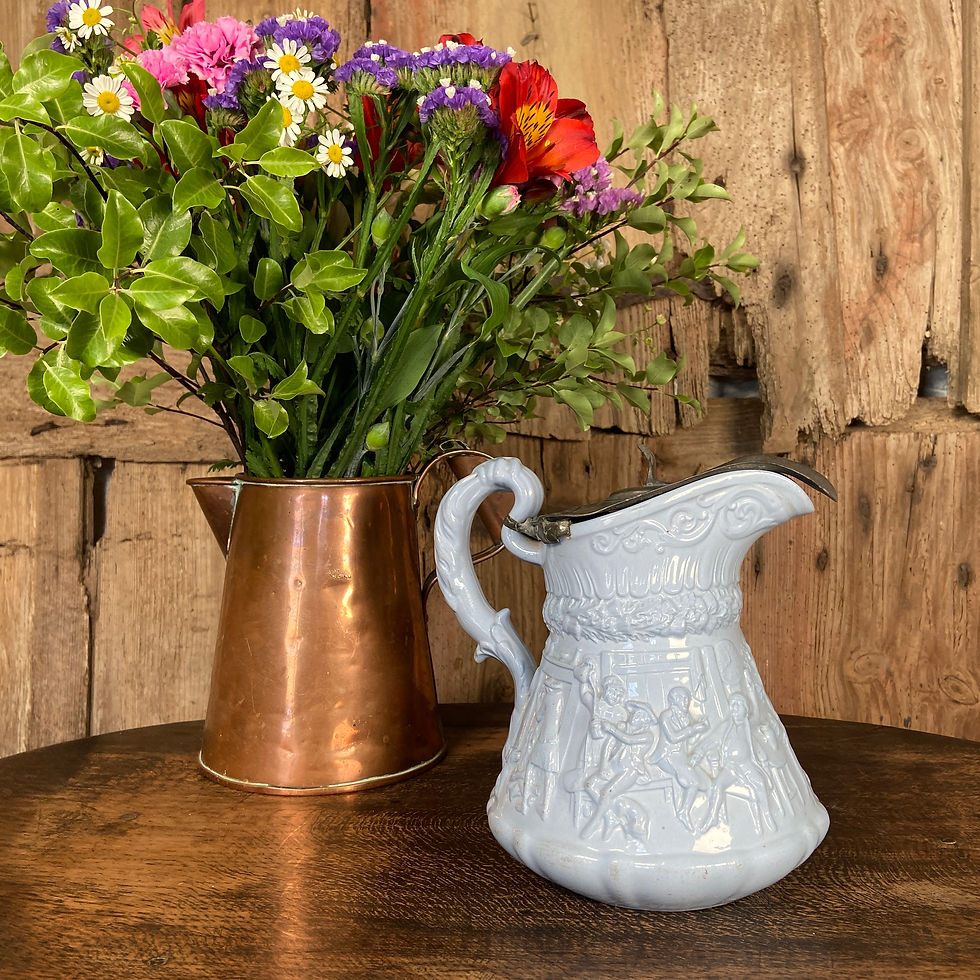 Thumbnail: Light Blue Pitcher by W. Ridgway & Co - 1835
