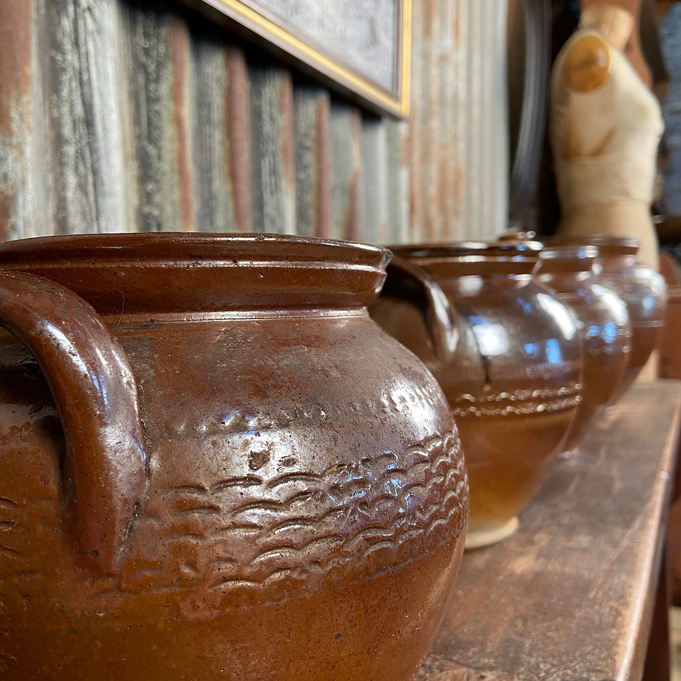 Thumbnail: Victorian Salt Glazed Confit Pots