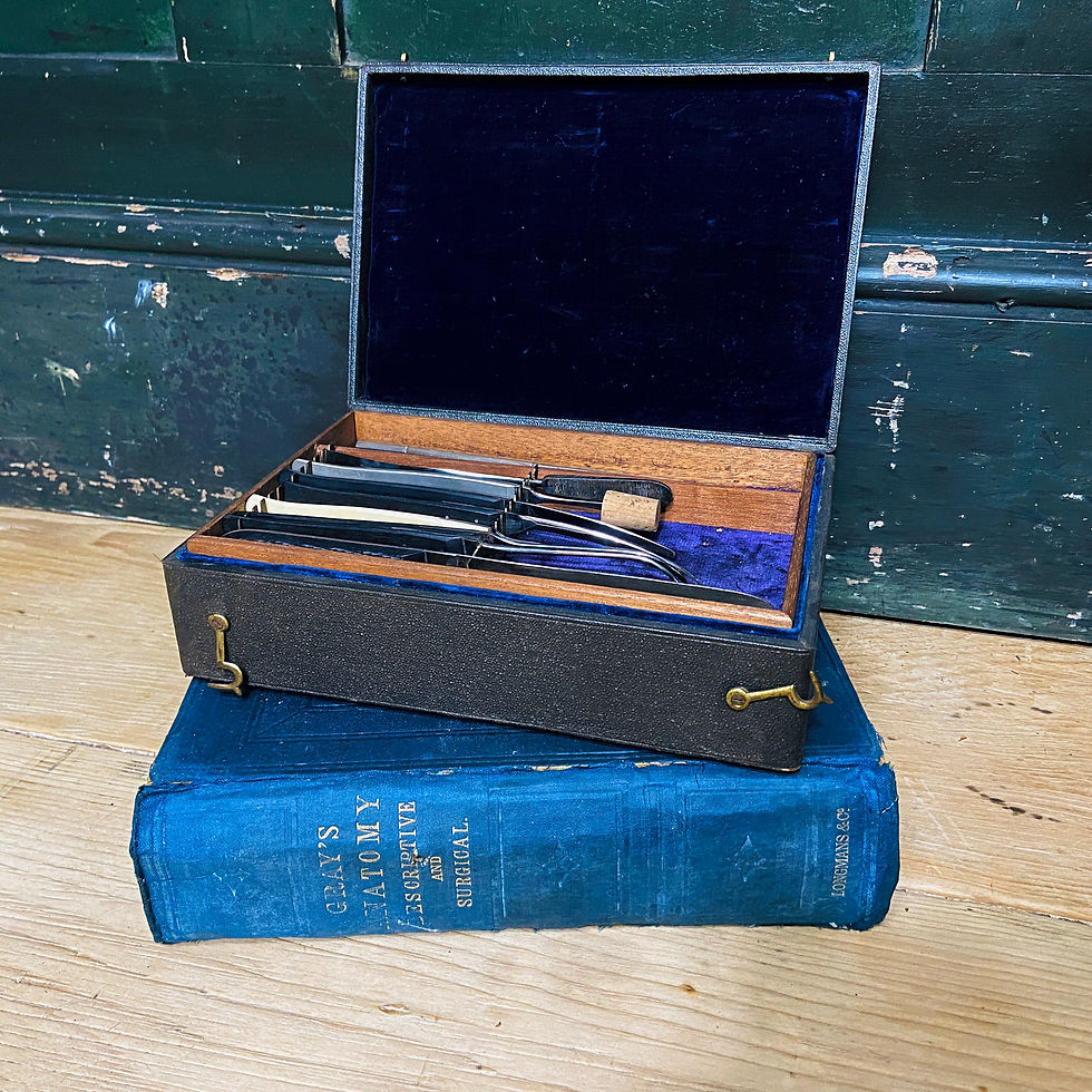 Thumbnail: Late 19C Surgeons Field Surgical Instruments
