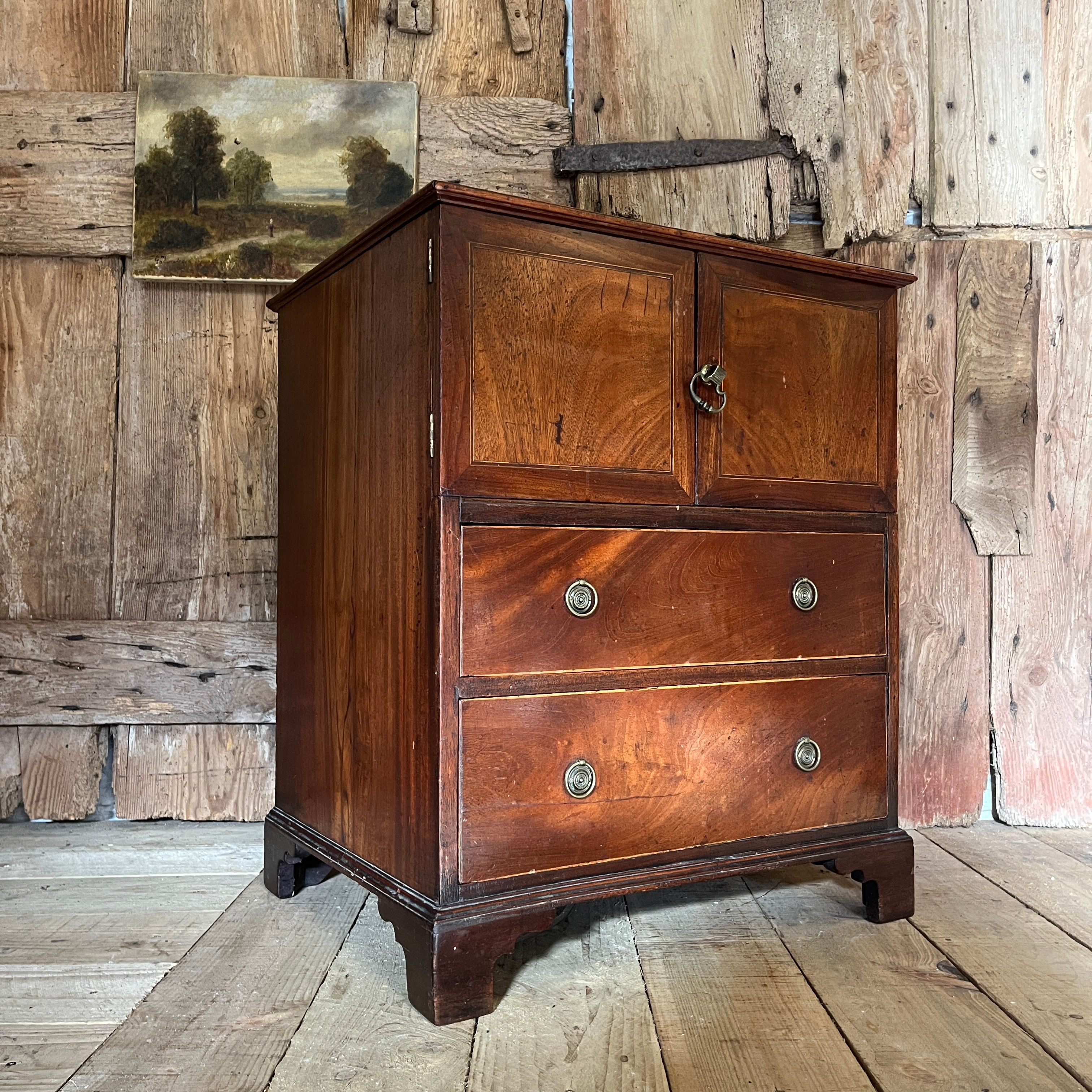 Regency Mahogany Side Cabinet