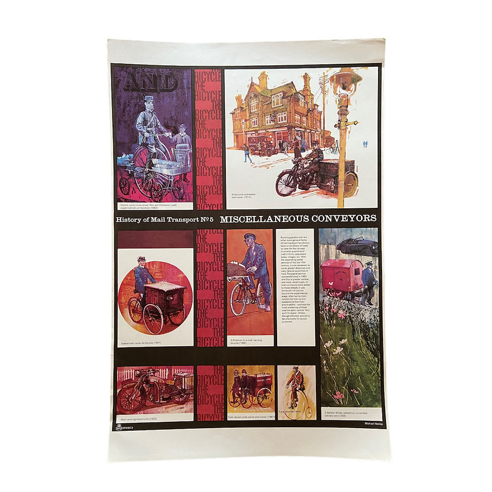 Thumbnail: GPO Posters: History of Mail Transport - Complete Set 1 to 7 - 1960s