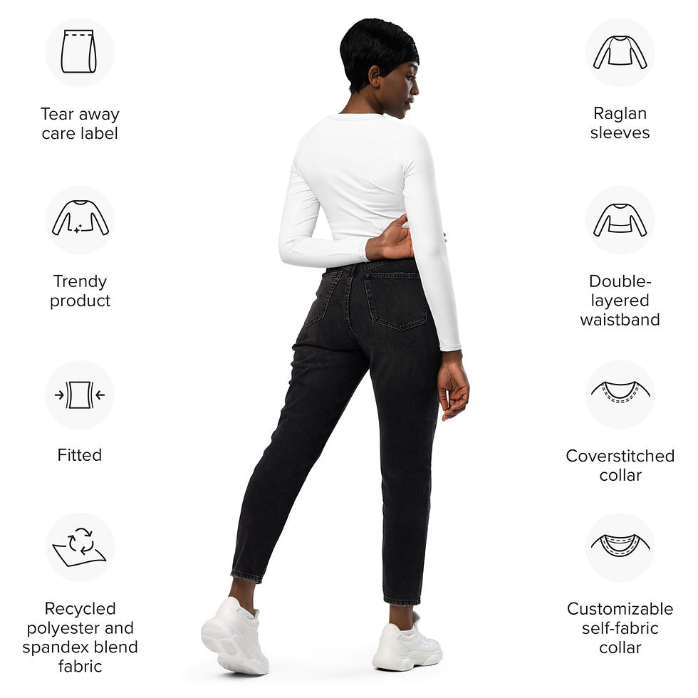 Thumbnail: VIBE Recycled long-sleeve crop top