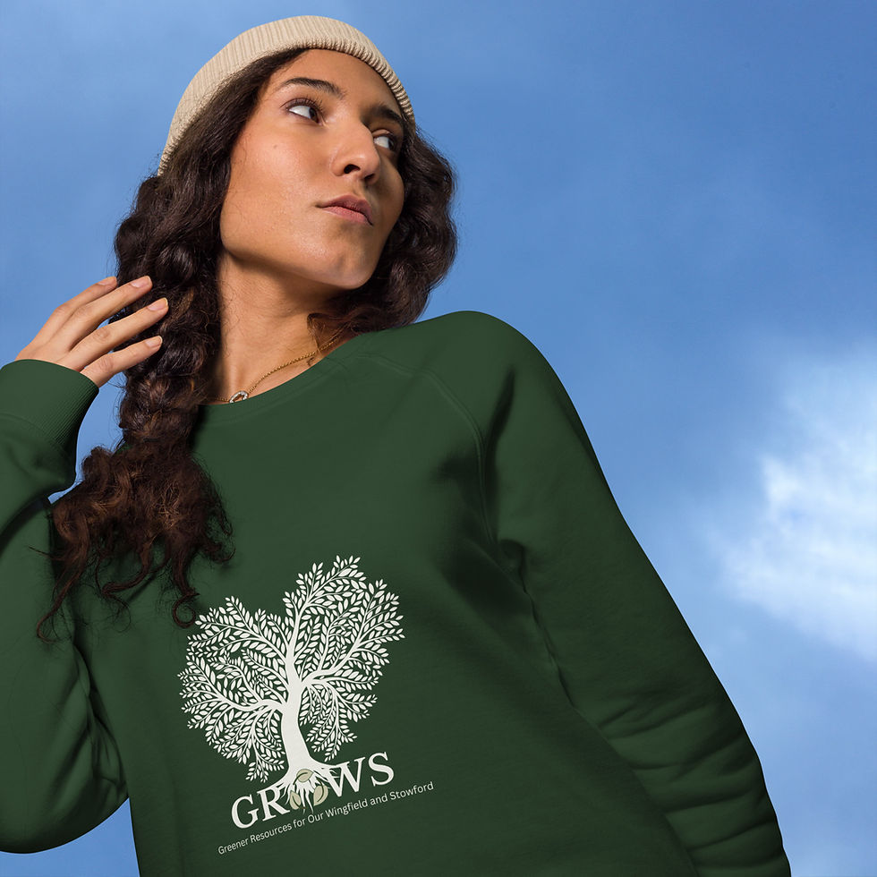 Thumbnail: GROWS Unisex organic raglan sweatshirt