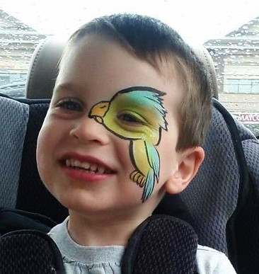 bird face paint