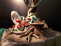 this piece was an exploration to see if the sculpt material actual adheres to everything