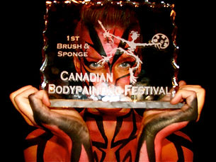 a close up detail of my first place trophy