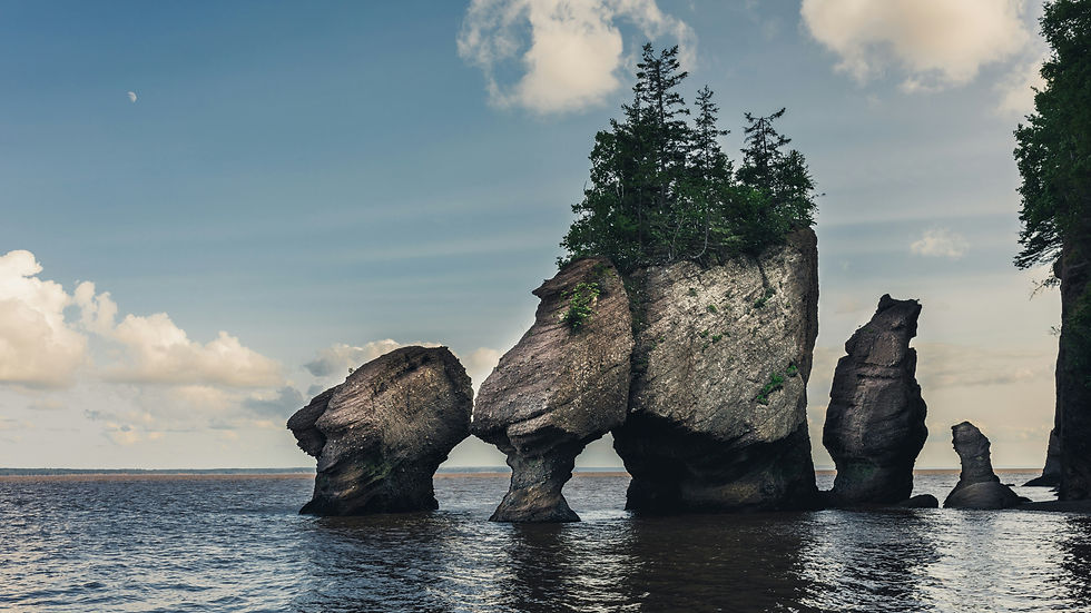 Hopewell Rocks, Baía de Fundy, Canadá