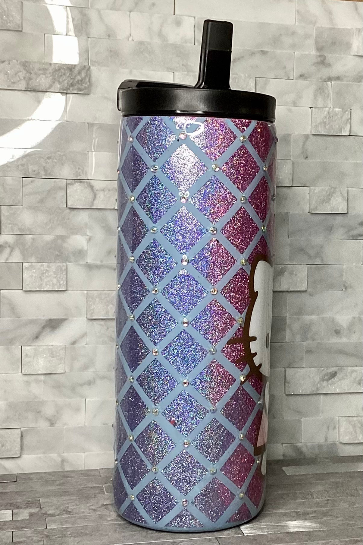 Rhinestone Lattice Tumbler