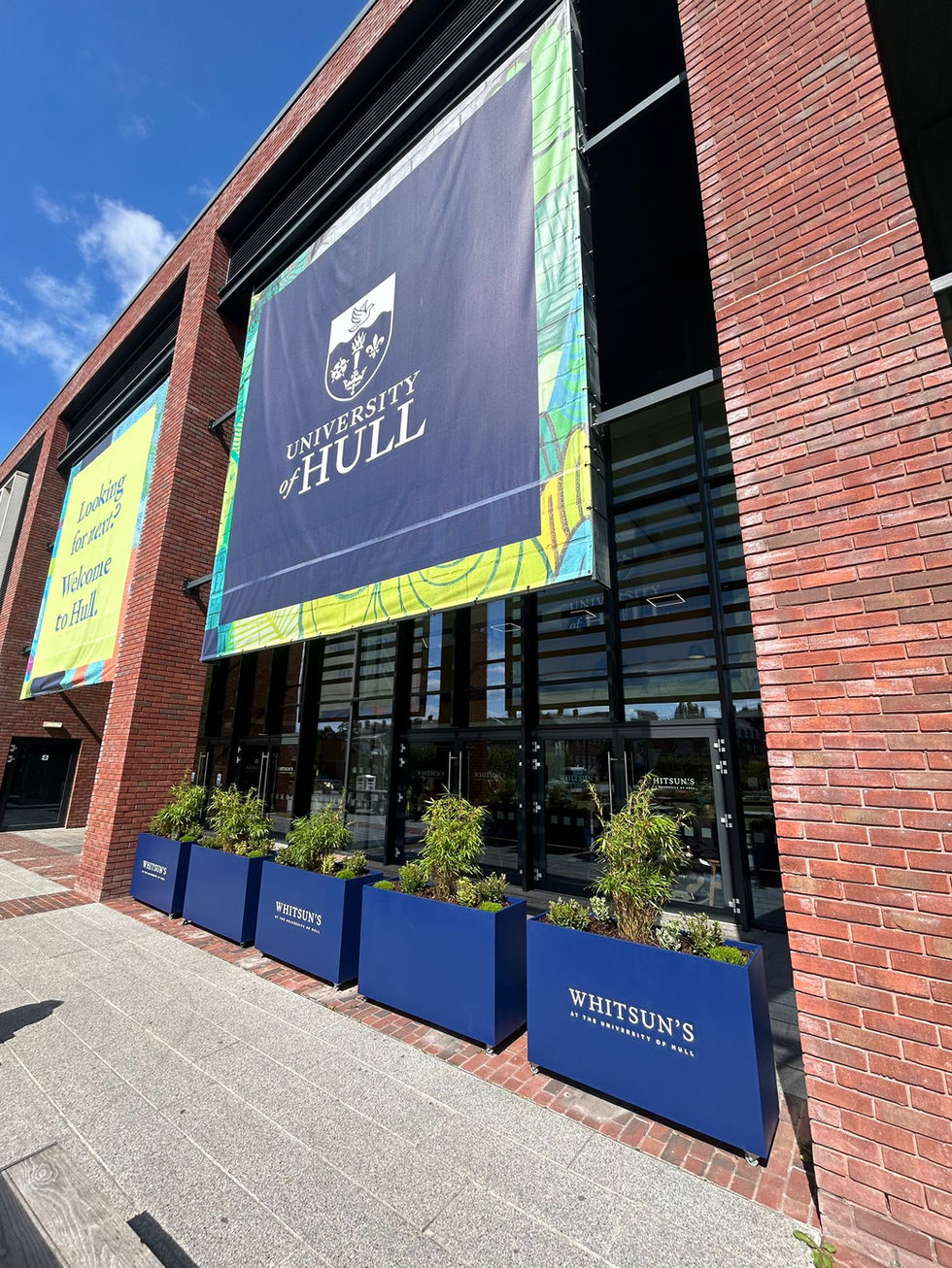 Outdoor branded plant pots