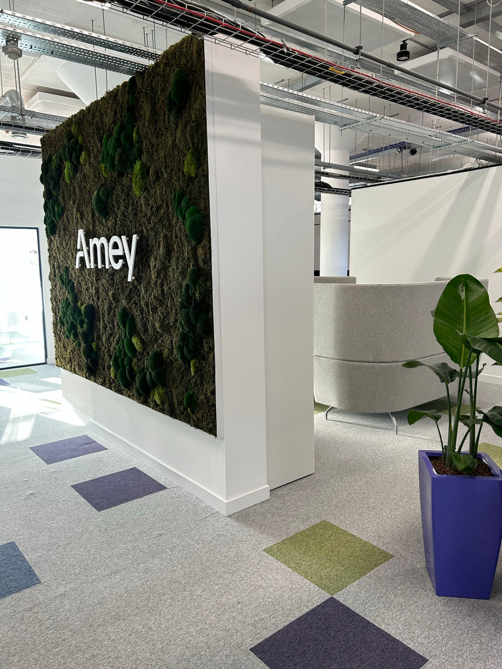 contemporary moss wall