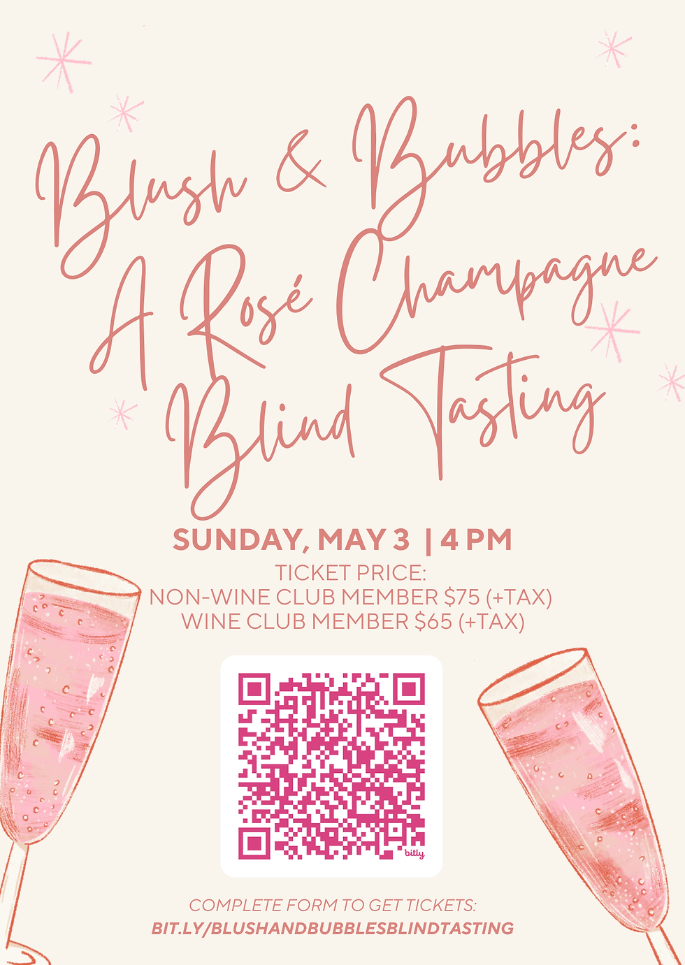 Blush & Bubbles: A Rosé Champagne Blind Tasting: Ticketed Event