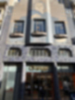 magnificent façade of this building in the city center inn mosaic in Toulouse.