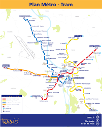 Carte du réseaux de transport en commun de Toulouse .