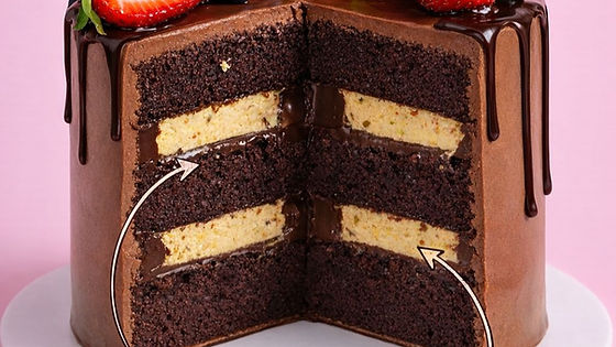 Chocolate Pistachio Praline Cake