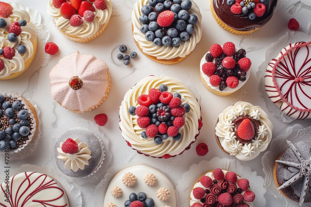 Arranged Food and Objects