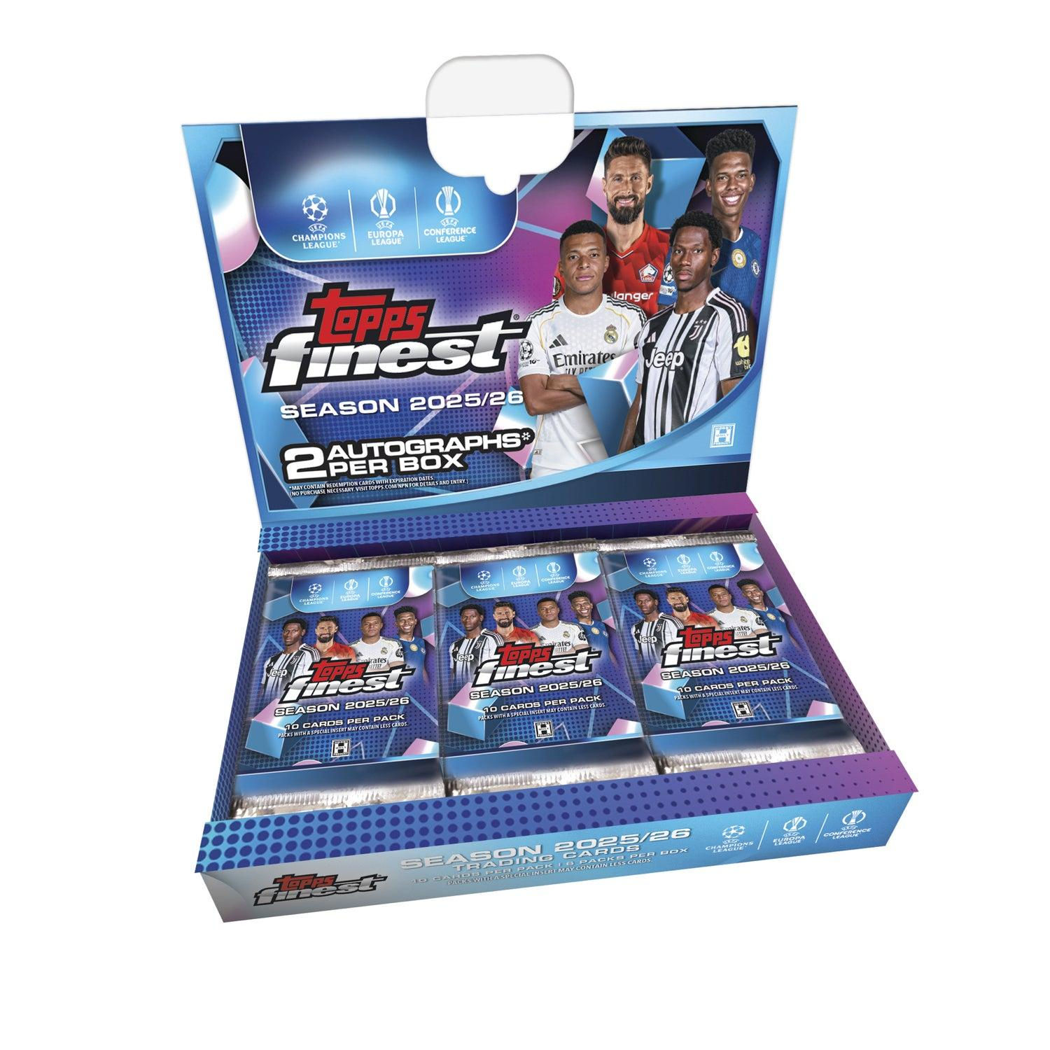 2025–26 Topps Finest UEFA Club Competitions Soccer Hobby Box