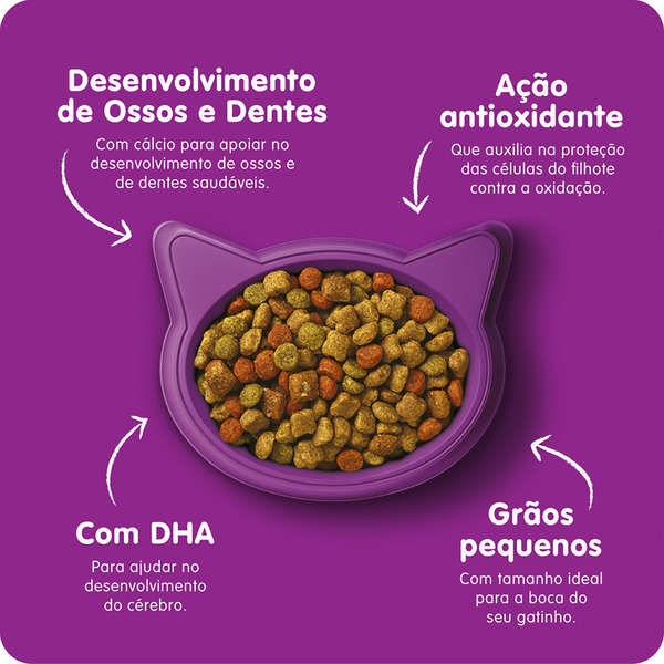 Miniatura: Whiskas Carne e Leite para Gatos Filhotes 10,1kg
