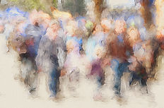 Loftus Happy Chappy - abstract crowds -