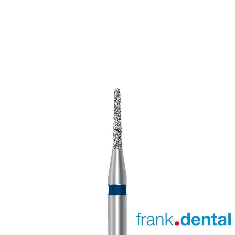 Frank Dental D.855 round tapered diamond dental bur for crown preparation and restorative dentistry