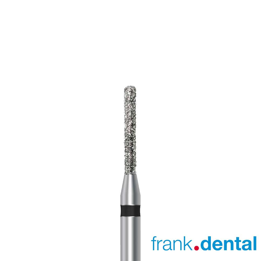 Frank Dental D.837KR round edge cylinder diamond dental bur for crown preparation and restorative dentistry