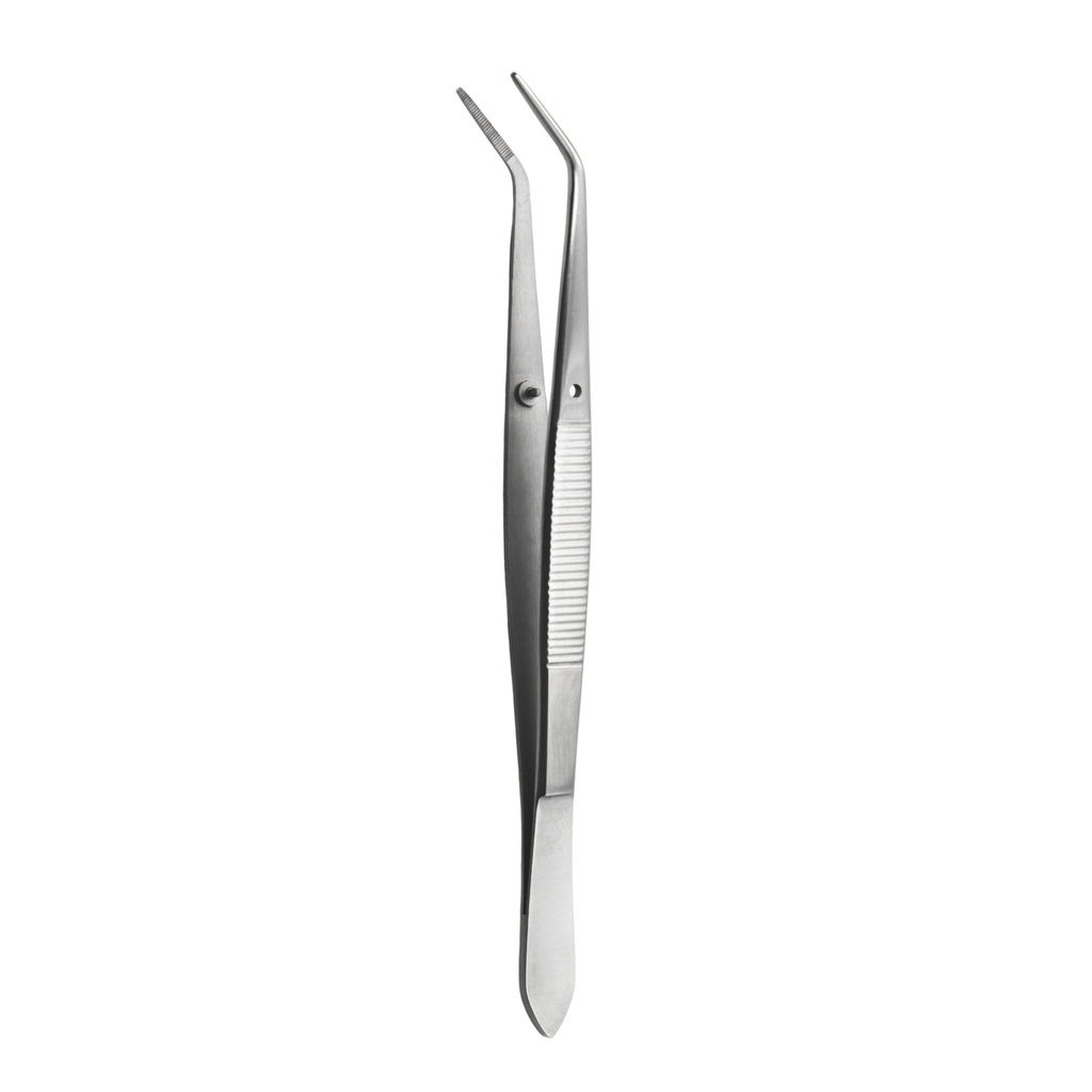 College Tweezer, Long Serrated, 15cm
