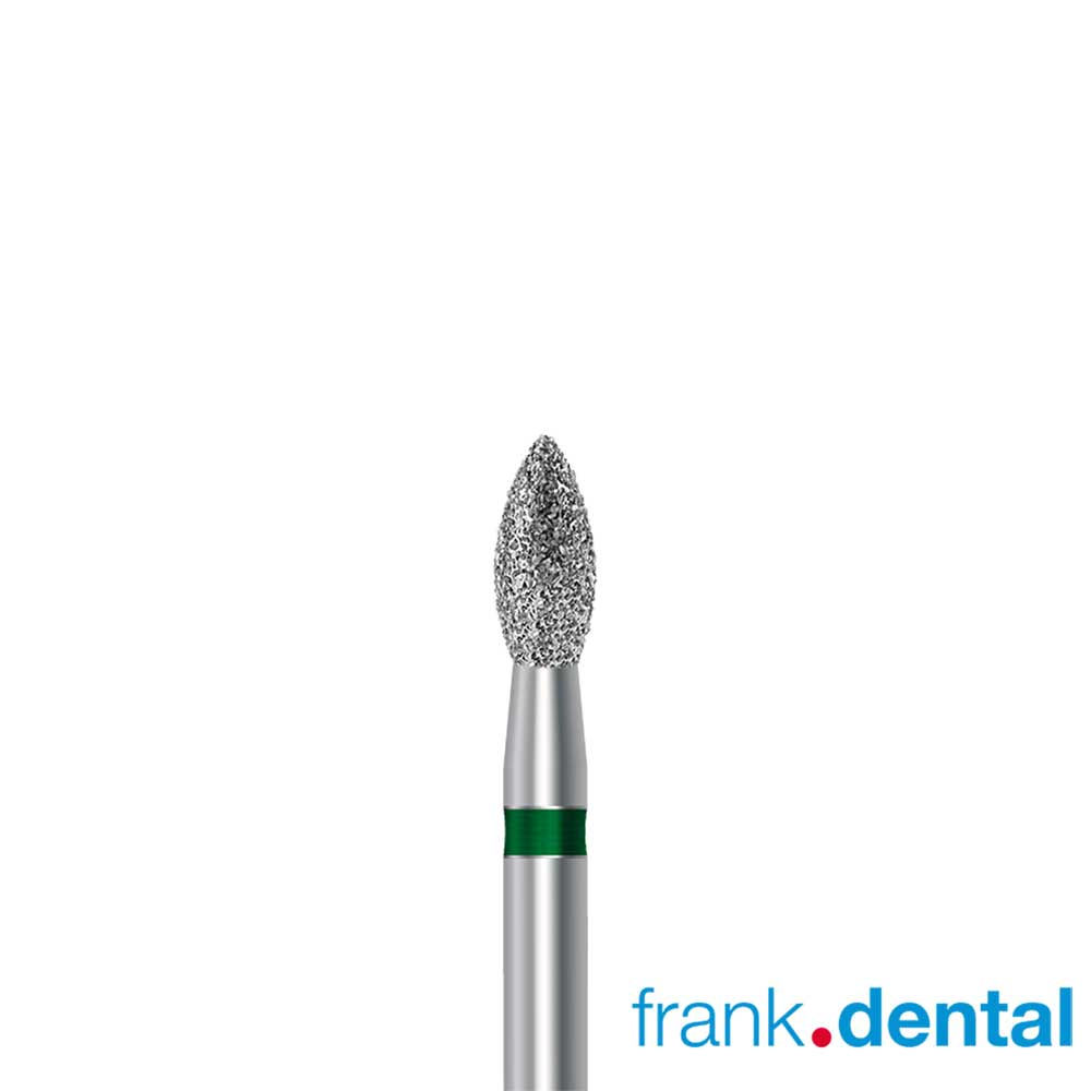 Frank Dental D.368 Egg Bud Diamond Bur | Lingual Reduction & Occlusal Contouring Bur NZ