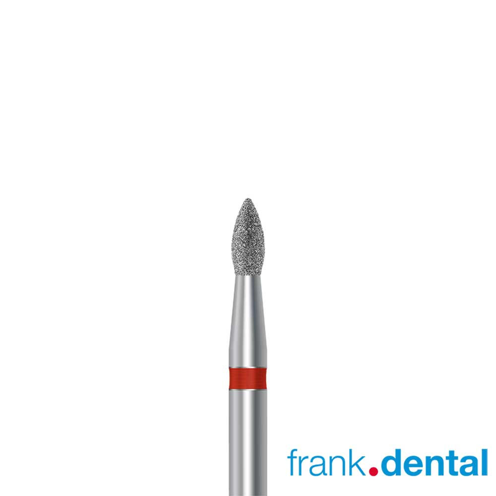 Frank Dental D.368 Egg Bud Diamond Bur | Lingual Reduction & Occlusal Contouring Bur NZ