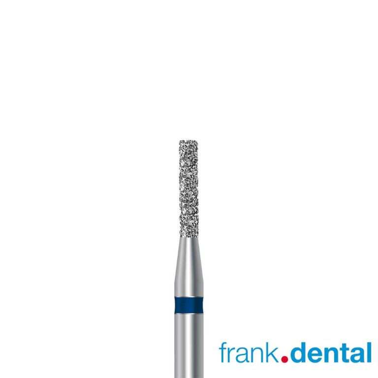 Frank Dental D.836 flat cylinder diamond dental bur for crown preparation and restorative dentistry