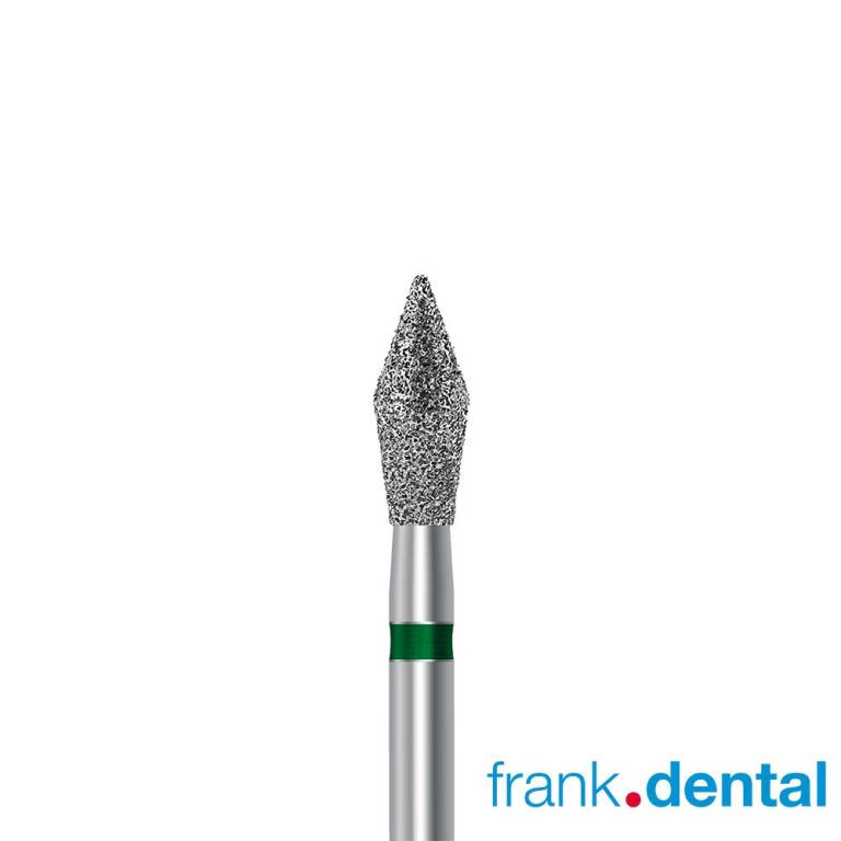 Frank Dental D.899 bud-tip shaped diamond dental bur for contouring and restorative dentistry