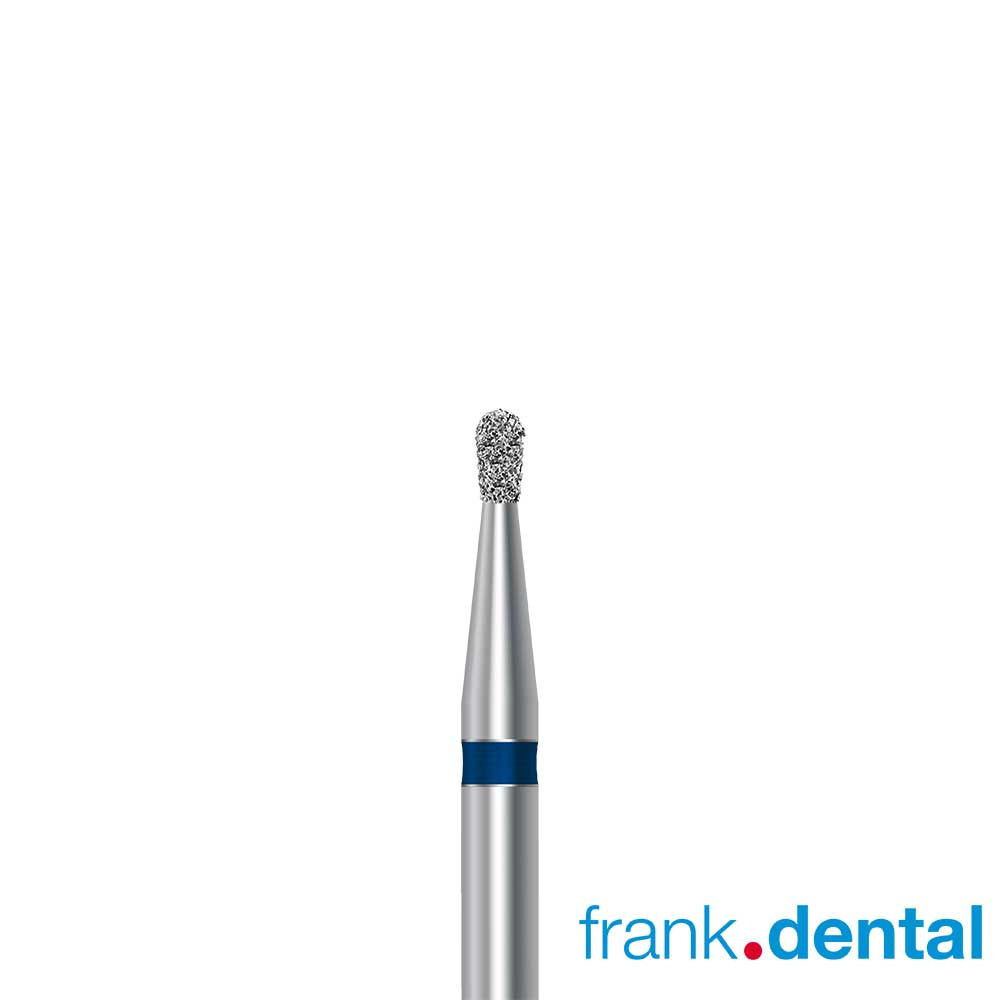 Frank Dental D.822 pear-shaped diamond dental bur for cavity preparation and restorative dentistry