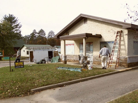 Remodel of exterior of food shelf building