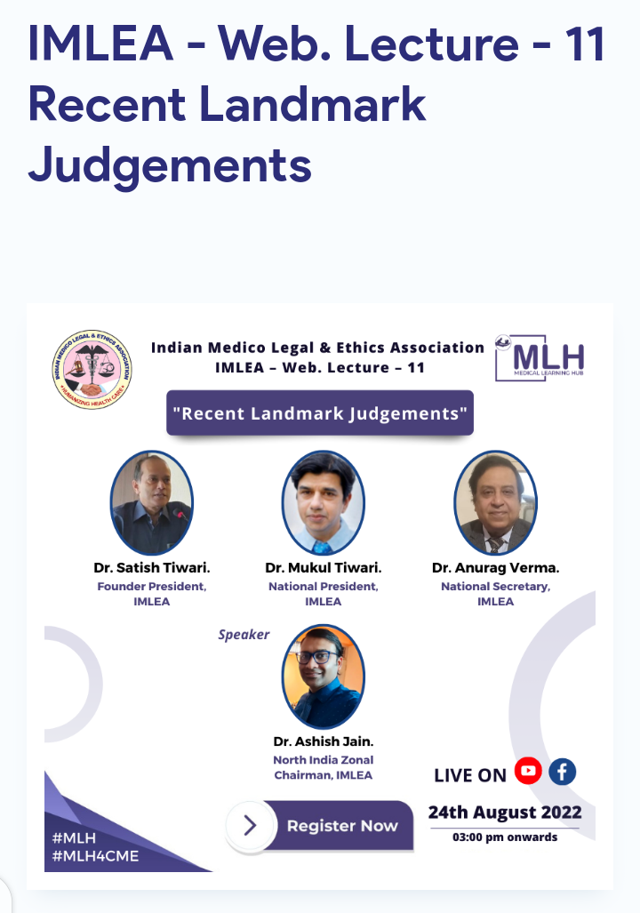 Recent landmark judgments [IMLEA]