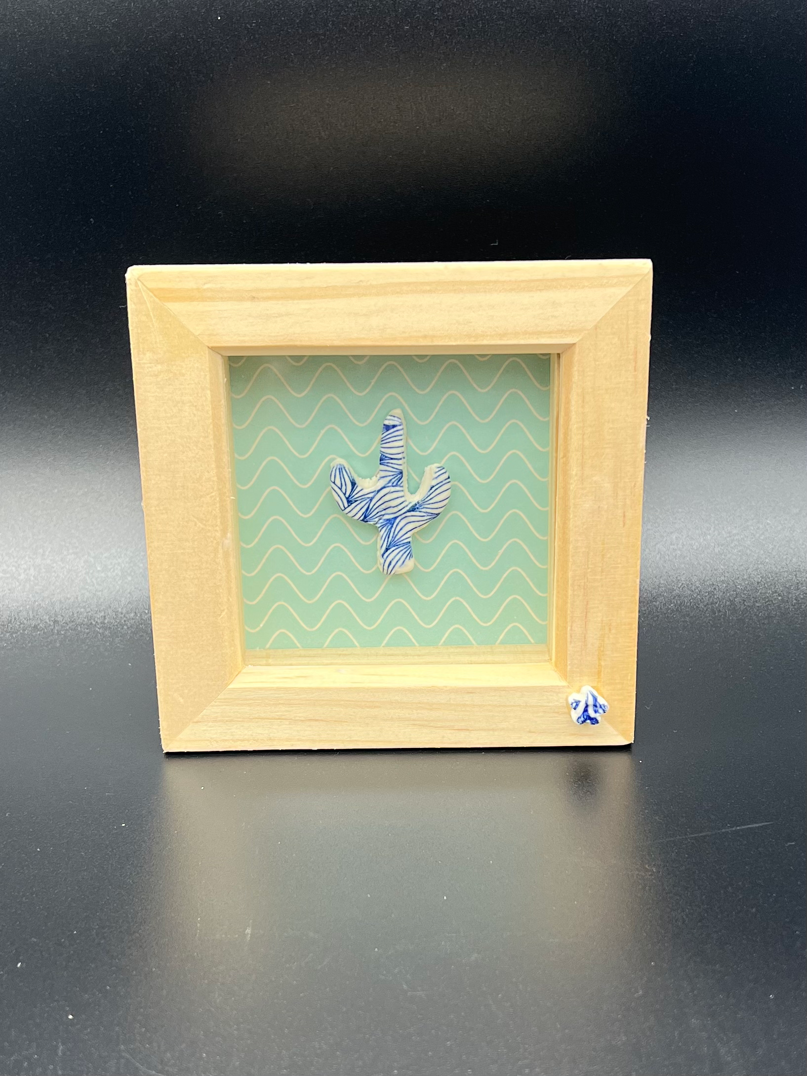Wooden Cactus Frame
