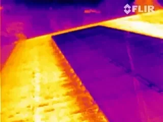 Warmtebeeld camera beelden zonnepanelen