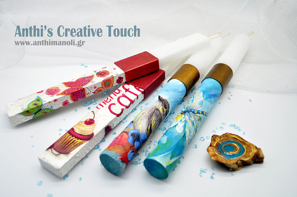 Mix Media Easter Candles Collection