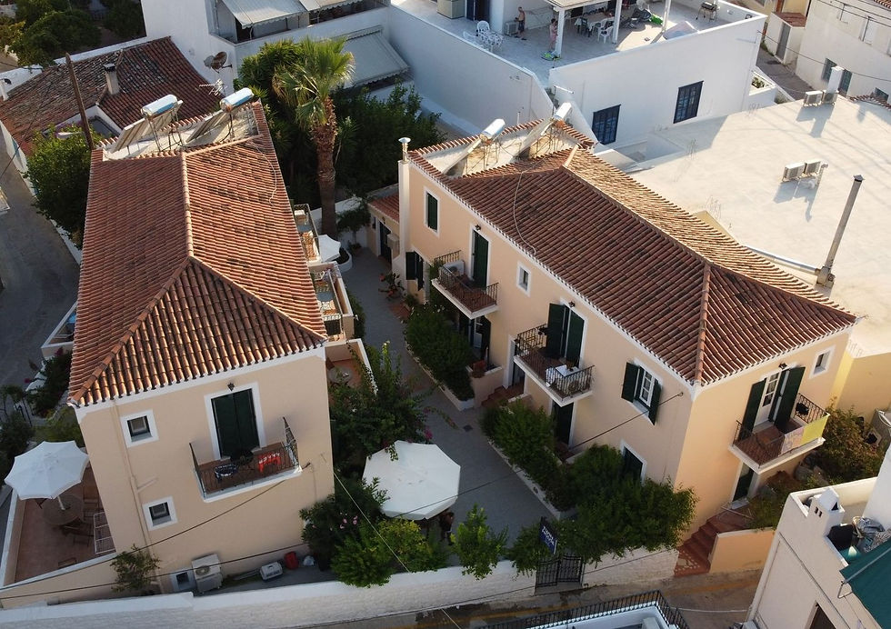 Hotel on Spetses Island Greece – boutique hotel website design – twinhouse-spetses.gr