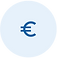 Euro sign lightblue vector
