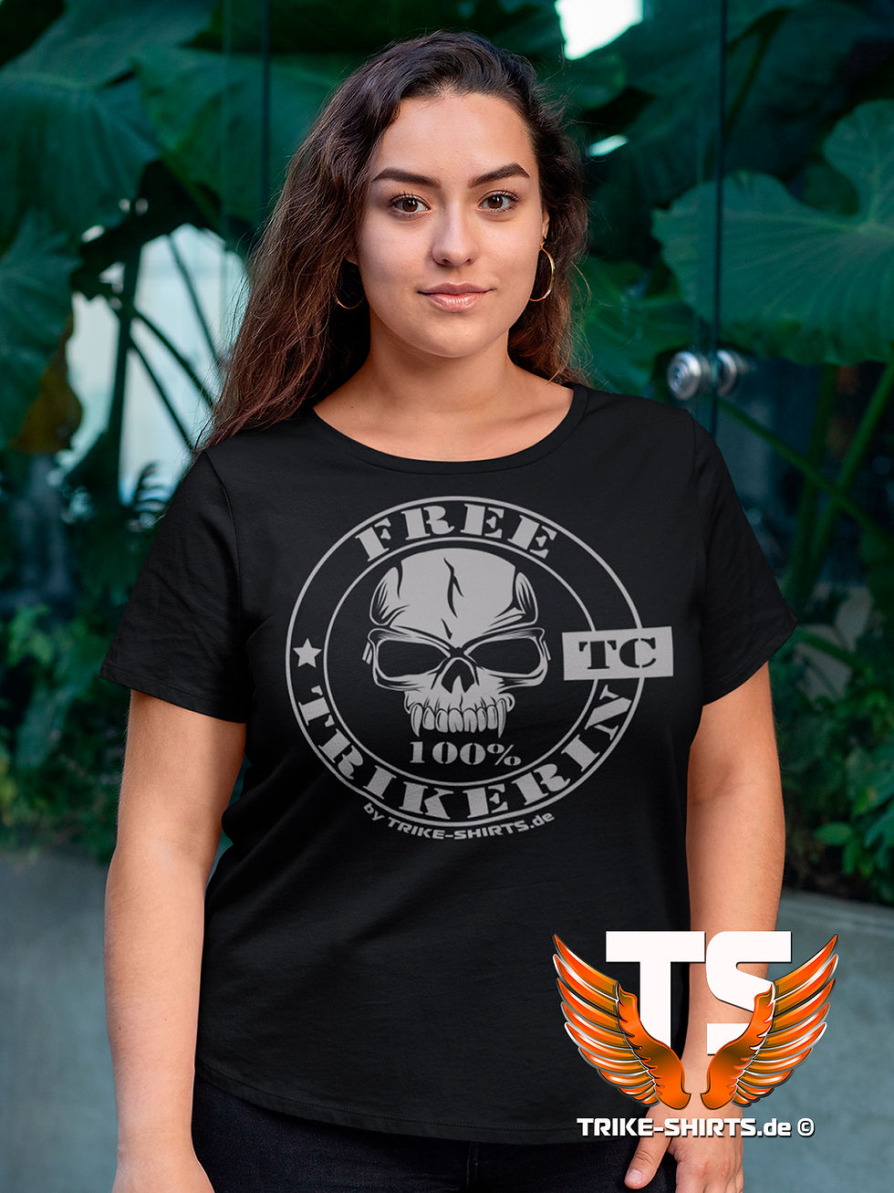 Miniaturbild: T-Shirt Comfort - "100% FREE TRIKERIN" in 9 Flexfarben