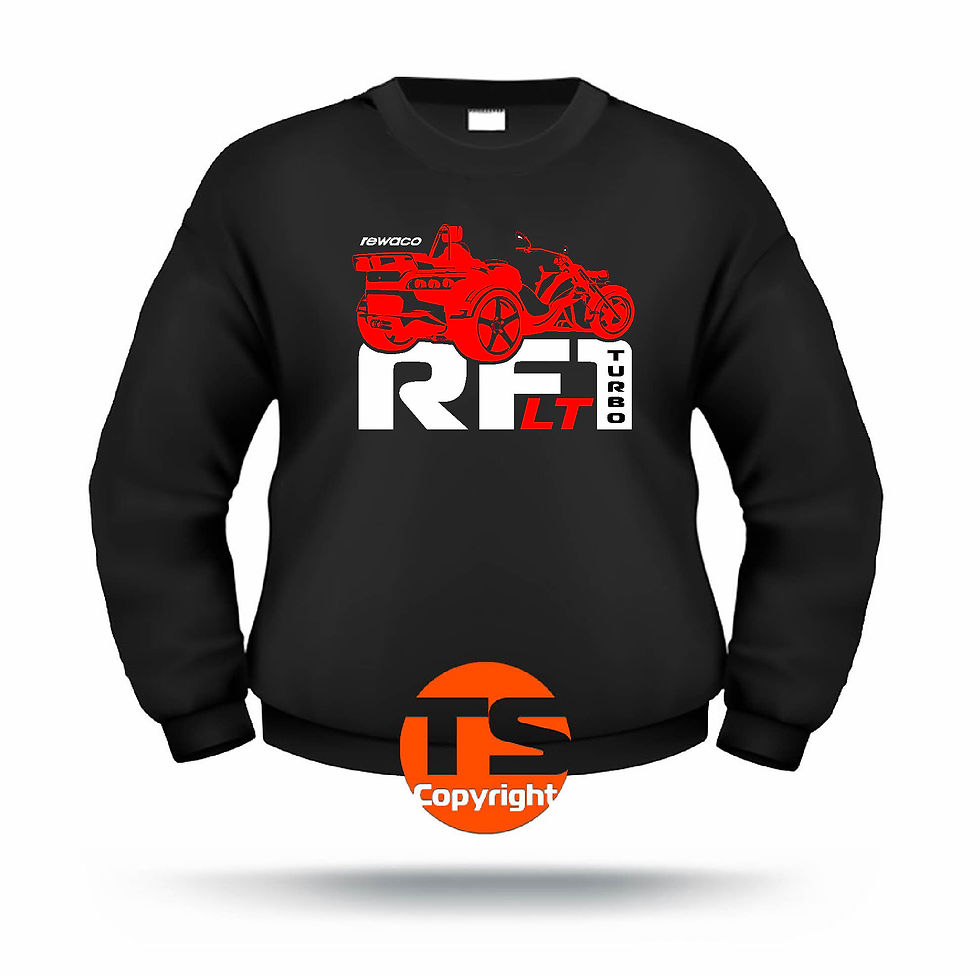 Miniaturbild: Sweatshirt Set-In "RF1 - LT-R-EDITION" in 8 Flexfarben, 2-farbig