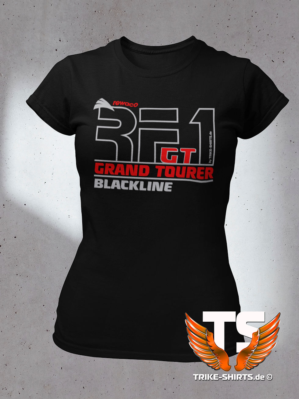 Miniaturbild: T-Shirt Comfort - "BLACKLINE" - GT in 8 Flexfarben